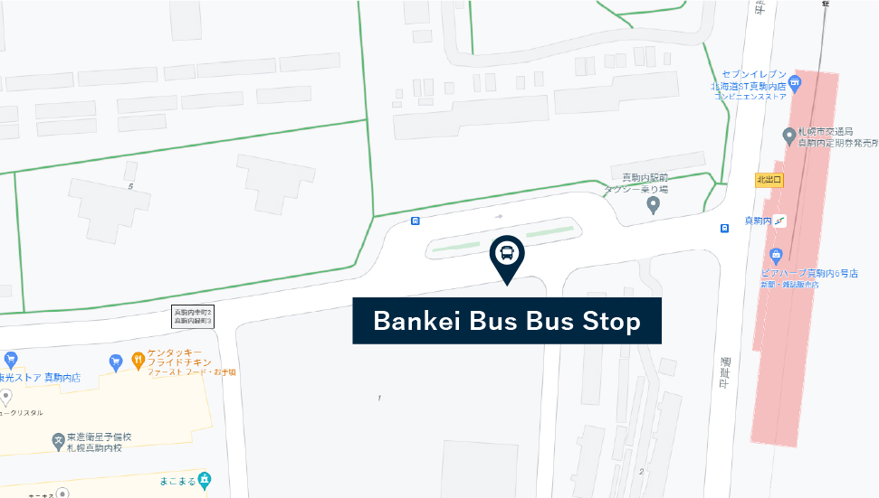 Makomanai Station Bus Stop map